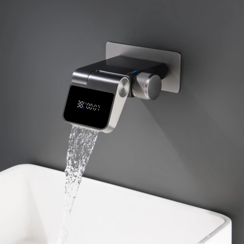 All-copper Built-in Digital Display Hot And Cold Water Faucet 4