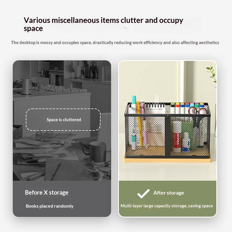 Simple Stationery Organizer Office Supplies 2