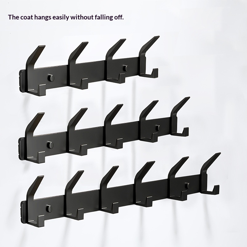 Nail-free Bathroom Coat Hook Entryway Rack