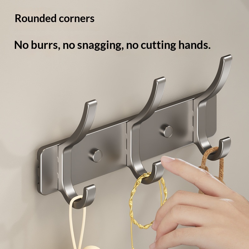 Punch-free Space Aluminum Coat Hook