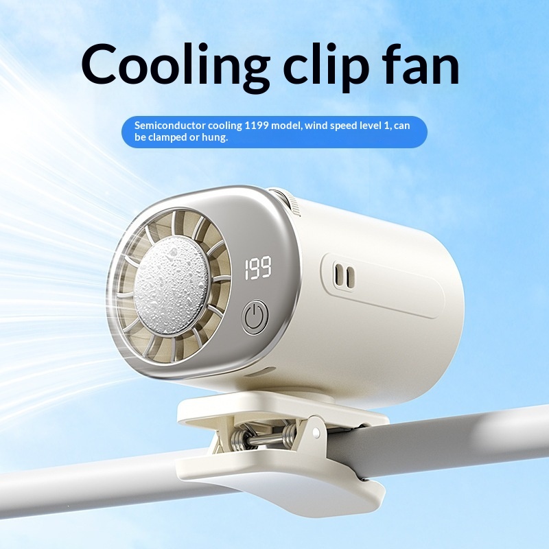 Clip-On Octopus Ice-Pack Cooling Waist-Hanging Fan