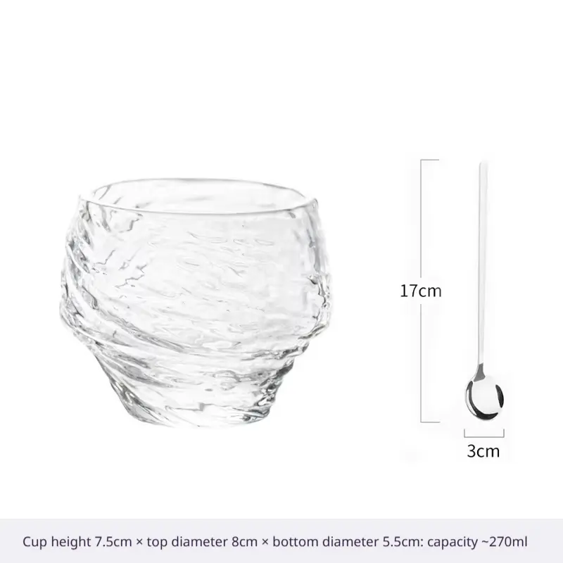High-borosilicate Glass Latte-style Transparent Water Cup