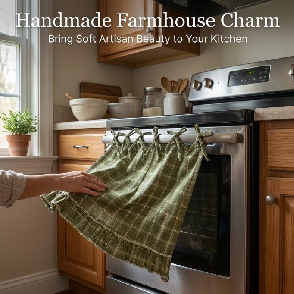 Household Handmade Farmhouse Oven Skirt