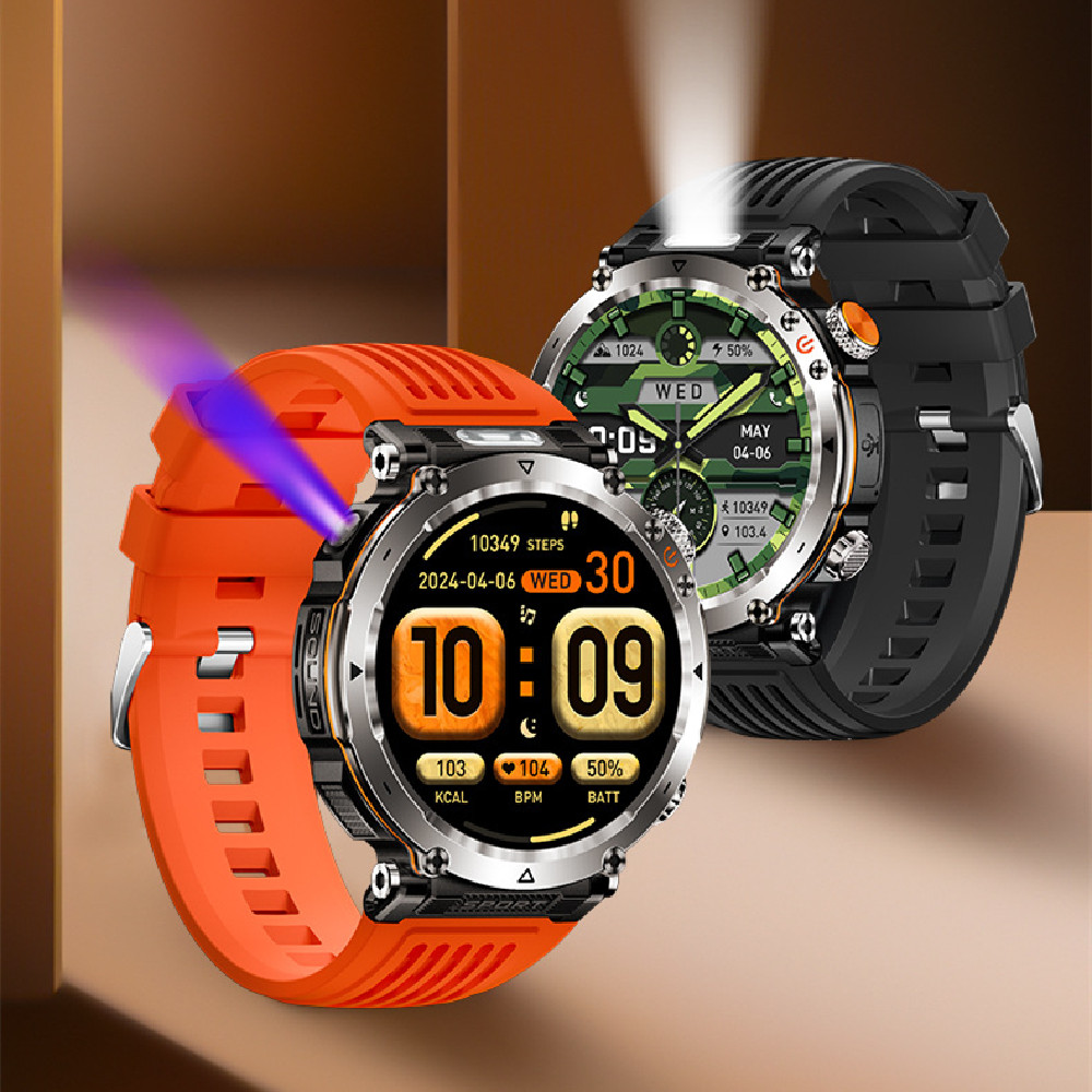 Cross-border Bestseller HT30 Outdoor Sports Waterproof Bluetooth Call Message Alerts LED Light Illumination Smartwatch