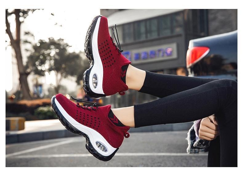 Plus-size Air-cushioned Slip-on Flats — worn view 1