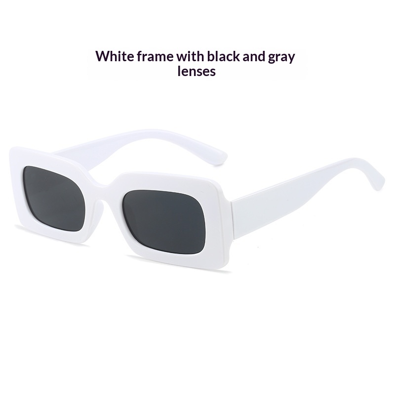 Retro Square Small-Frame Cross-Border Personalized Sunglasses - Image 3