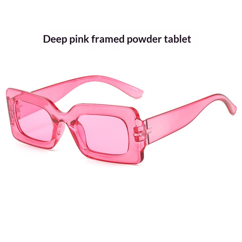 Retro Square Small-Frame Cross-Border Personalized Sunglasses - Image 7