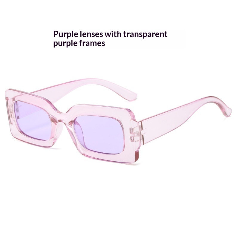 Retro Square Small-Frame Cross-Border Personalized Sunglasses - Image 8