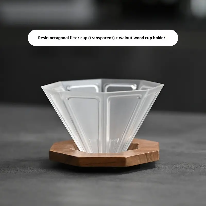 Household V60 Resin Drop-Resistant Pour-Over Coffee Dripper
