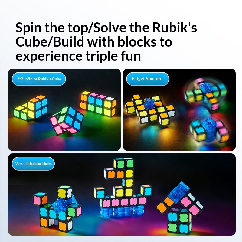Educational Cube Building Blocks Portable Stress-Relief Toy For Elementary School Students