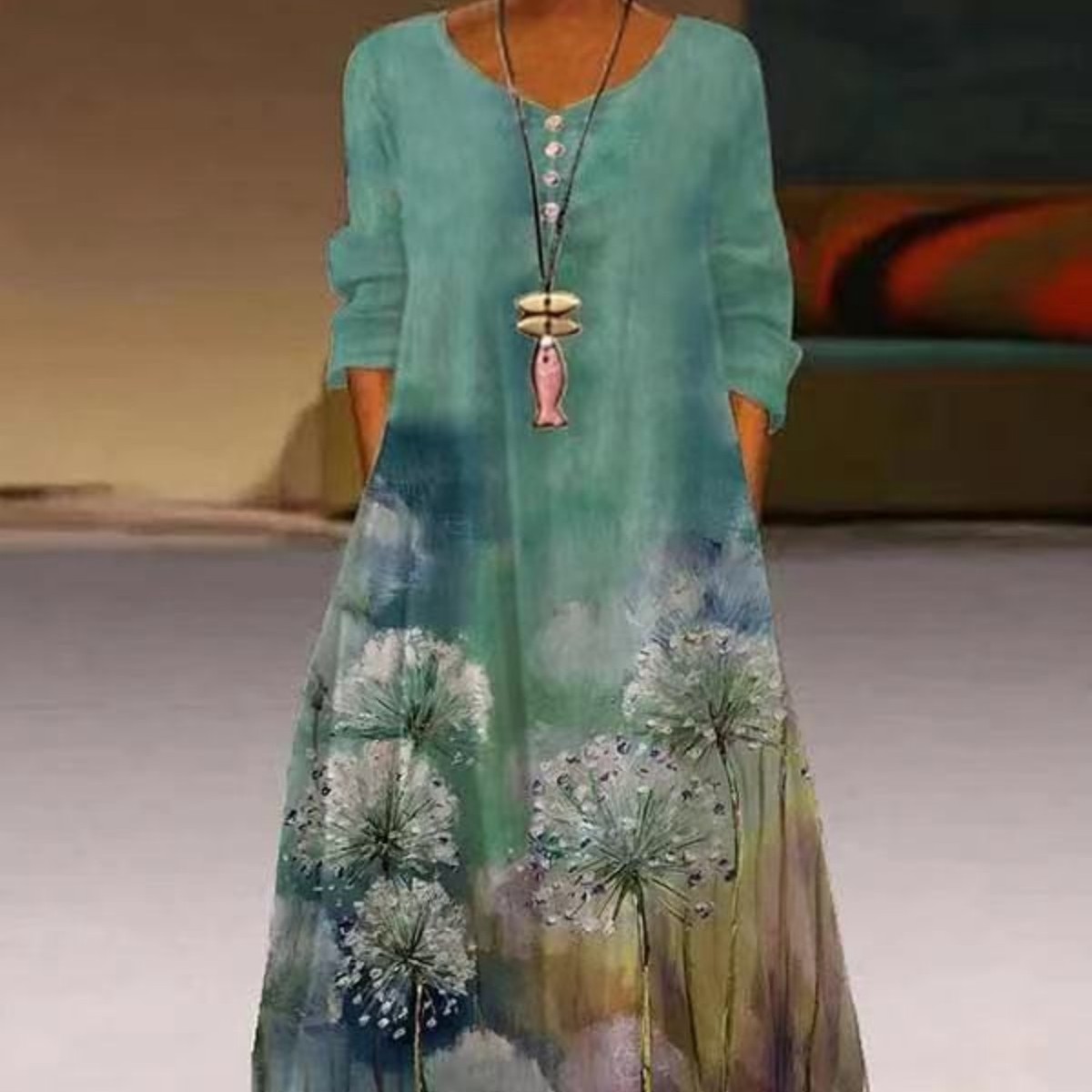 Women's Long Skirt With Irregular Hem