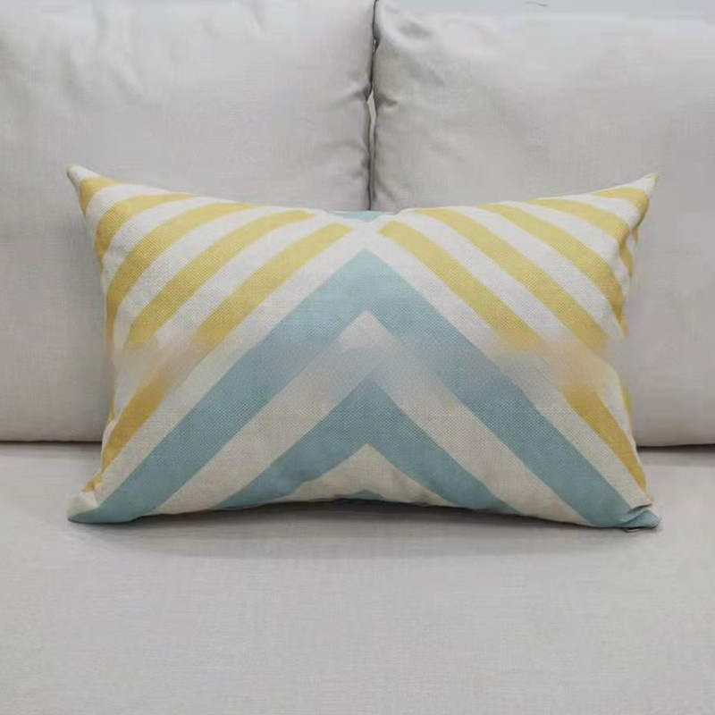 Nordic-style Rectangular Throw Pillowcushion For Office Lumbar Support