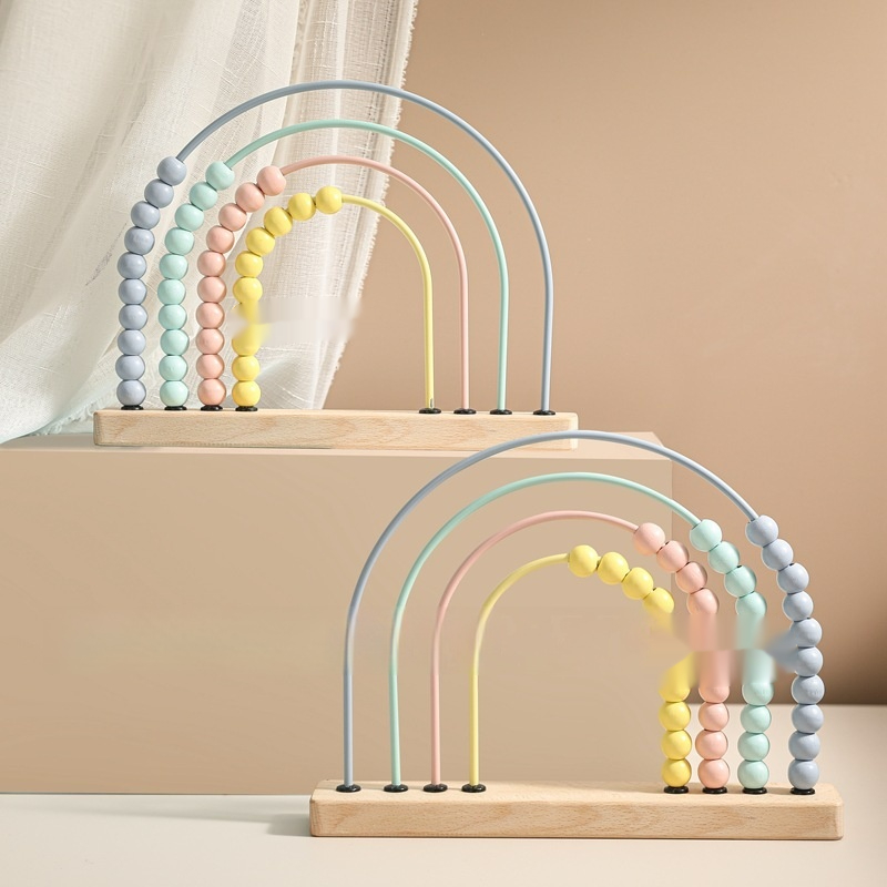 Early Education Wooden Abacus Stand For Children