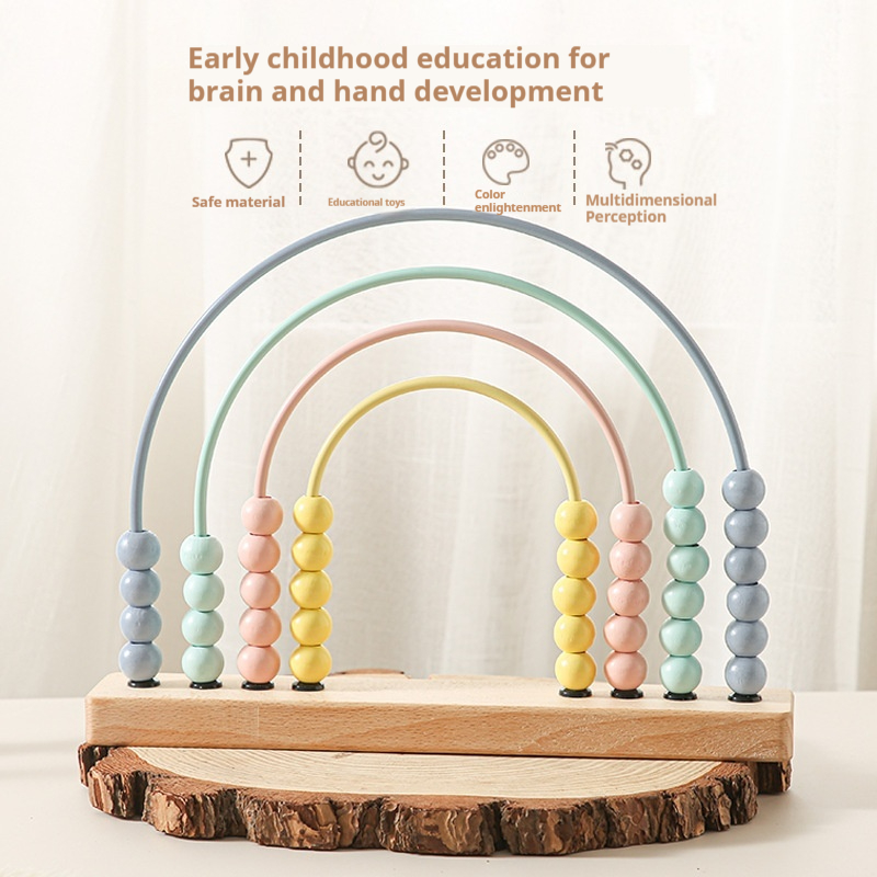 Early Education Wooden Abacus Stand For Children