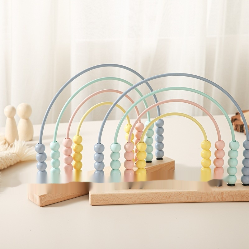 Early Education Wooden Abacus Stand For Children