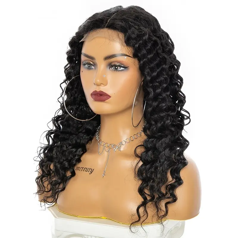 Fashionable High-Temperature Fiber Synthetic Curly Lace Front Wig