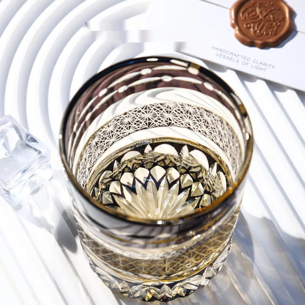 Whiskey-specific Hand-carved Liquor Glass