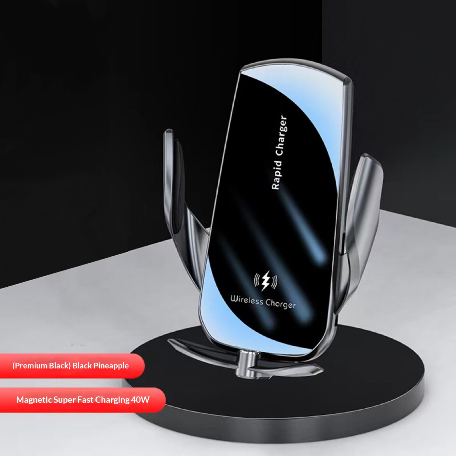 Wireless Fast-Charging Magnetic Car Phone Holder