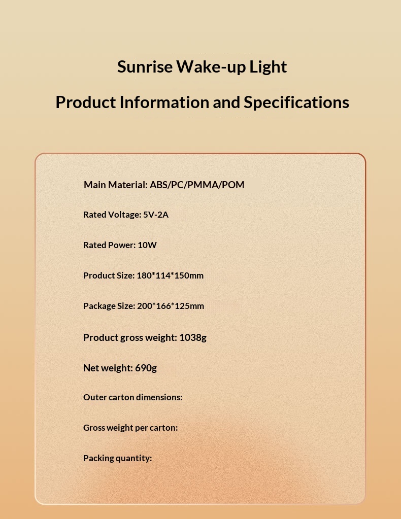 Sunrise Wake-Up Light – Creative Design