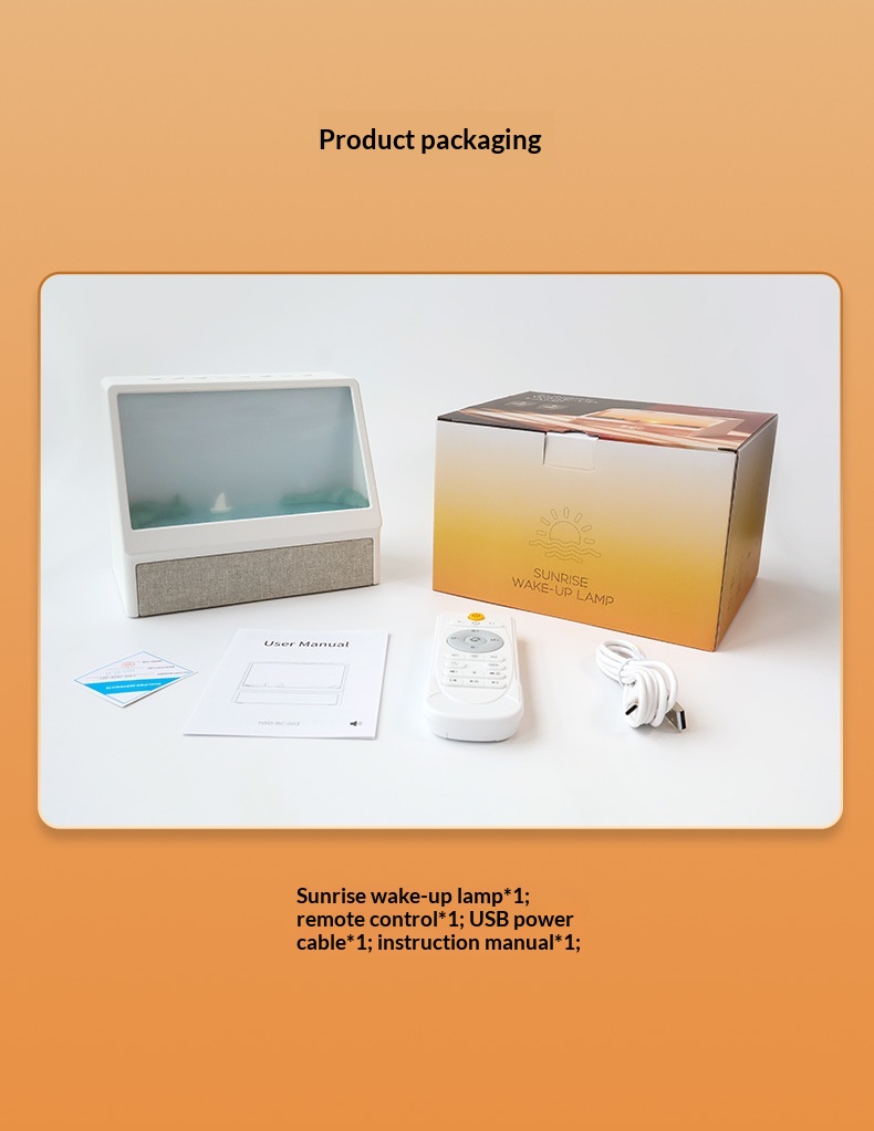 Sunrise Wake-Up Light – 10 Light Modes Ambient Lamp
