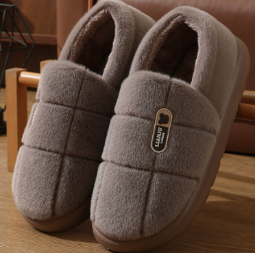 Cotton Slippers Men Plus Size Winter