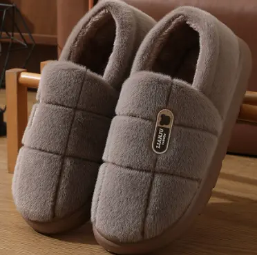 Cotton Slippers Men Plus Size Winter