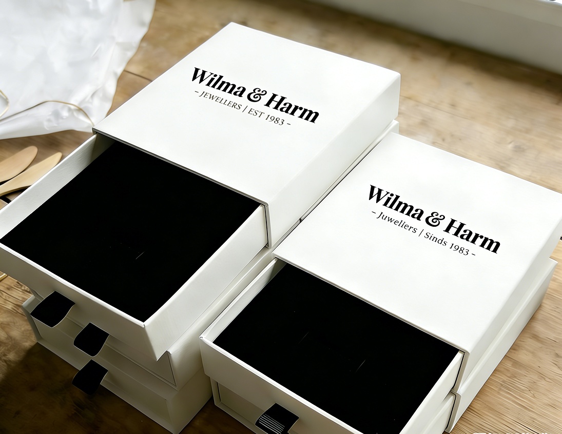 Wilma Harm Jewelry Pull-out Black Box 9x9cm