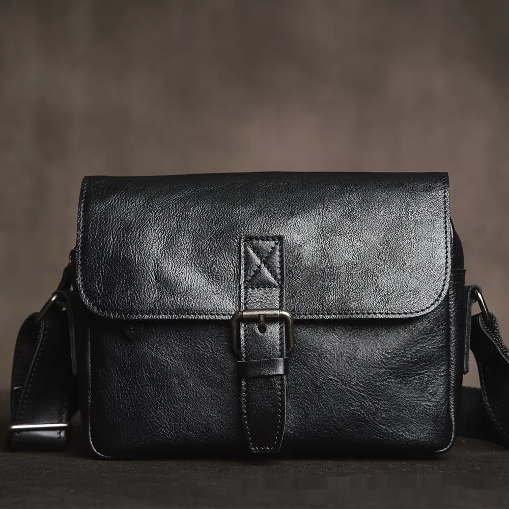 Fashionable Casual Men's First-Layer Leather Bag