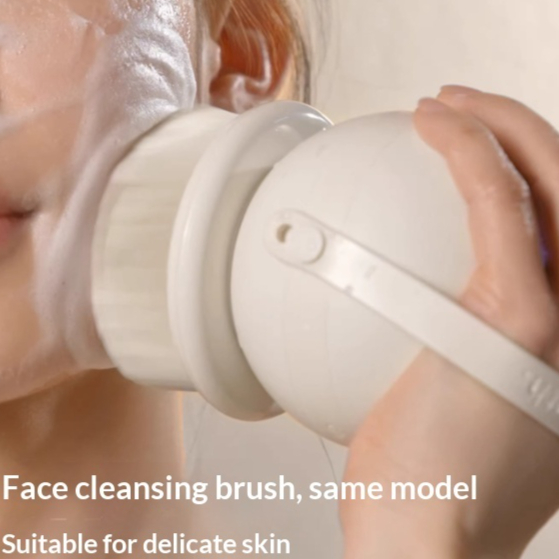 HandheldWall-Mount Dual-Use Electric Bath Brush Shower Brush