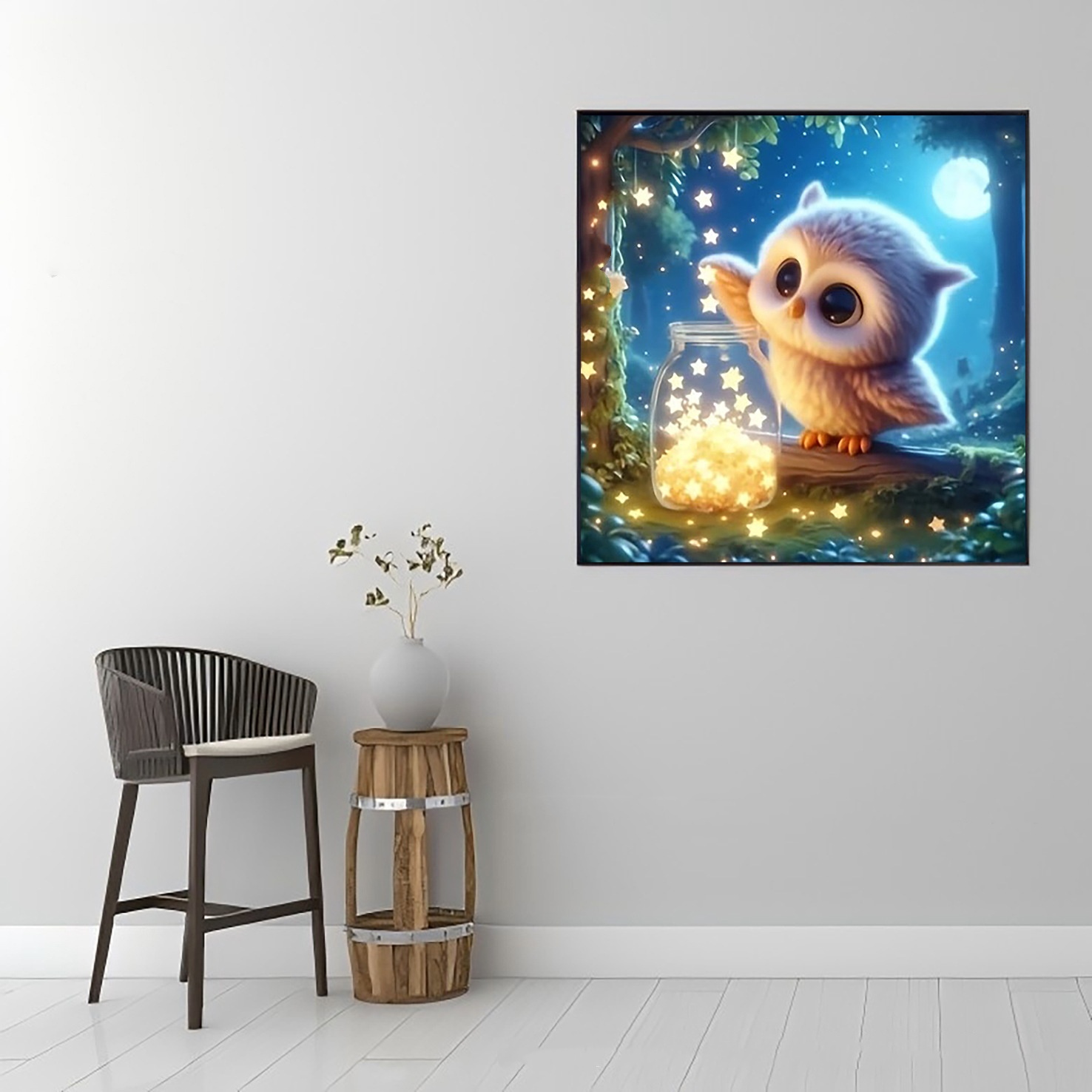 Little Owl Cat Series DIY Diamond Painting
