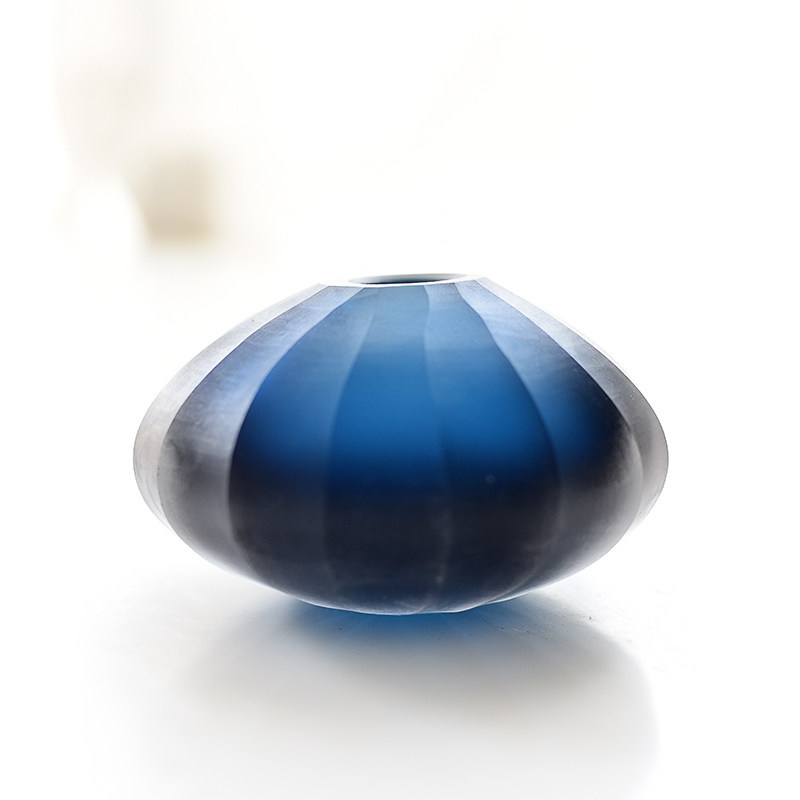 Light-luxury Modern Minimalist Frosted-color Glass Vase