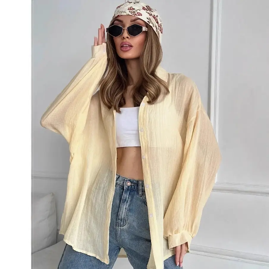 Women's Loose-Fitting Long-Sleeve Sun-Protective Shirt