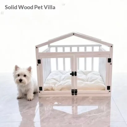 Indoor Dog House Made of Solid Wood
