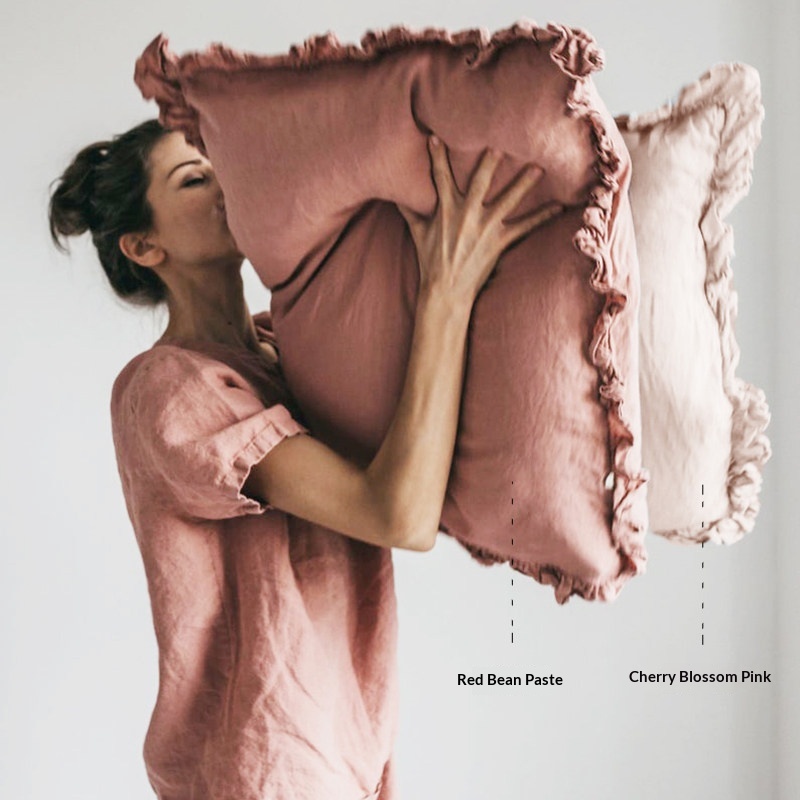 Linen Ruffled Pillowcase, picture 4 of 12