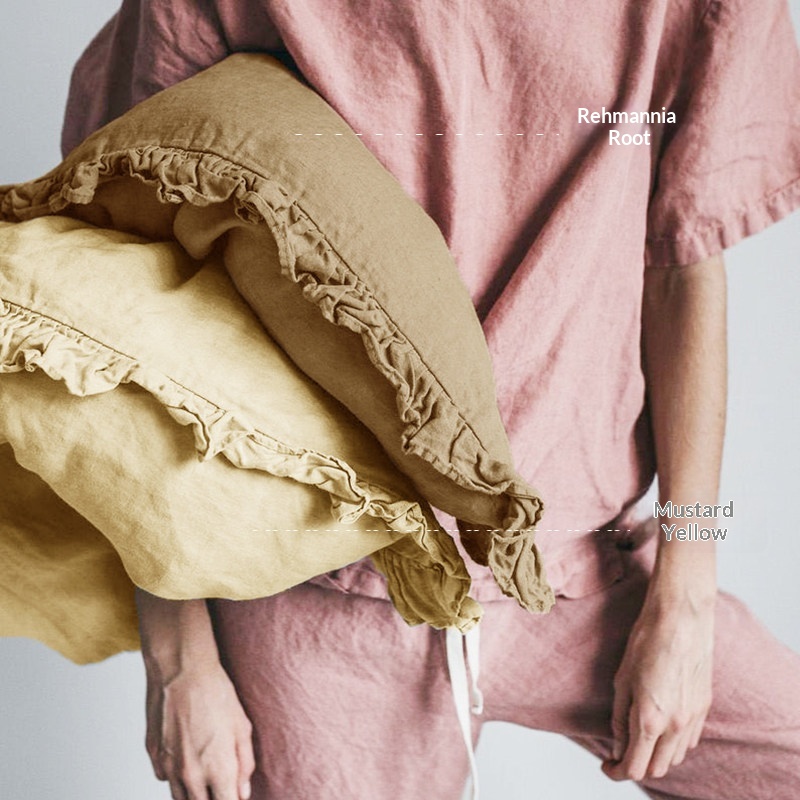 Linen Ruffled Pillowcase, picture 6 of 12