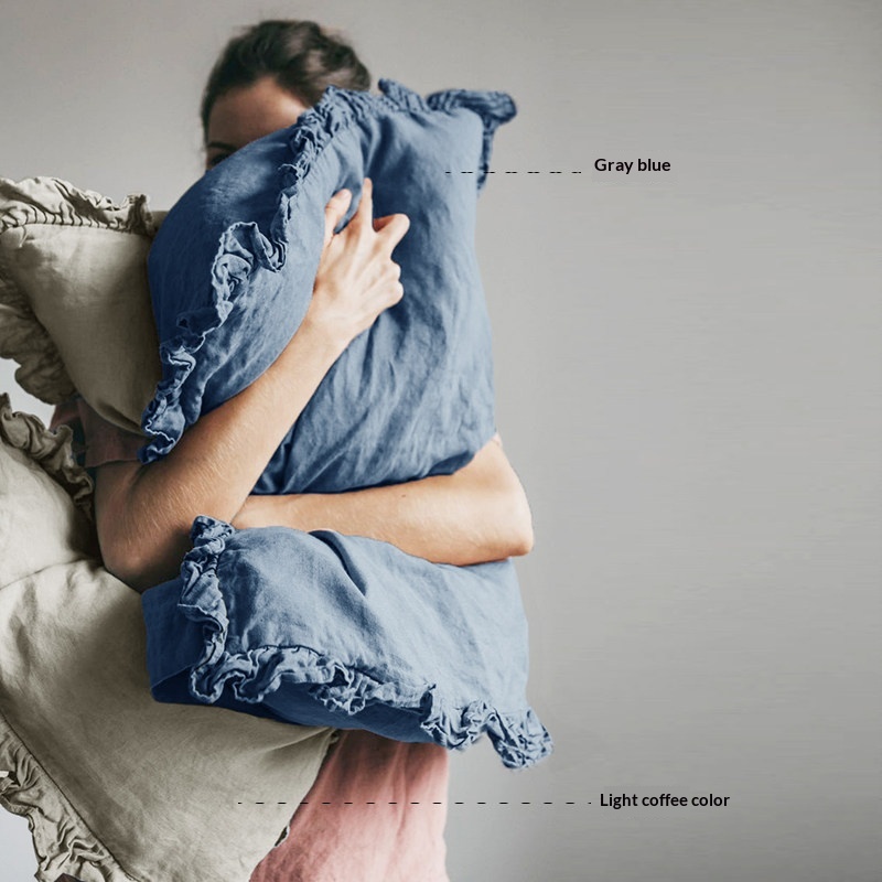 Linen Ruffled Pillowcase, picture 7 of 12