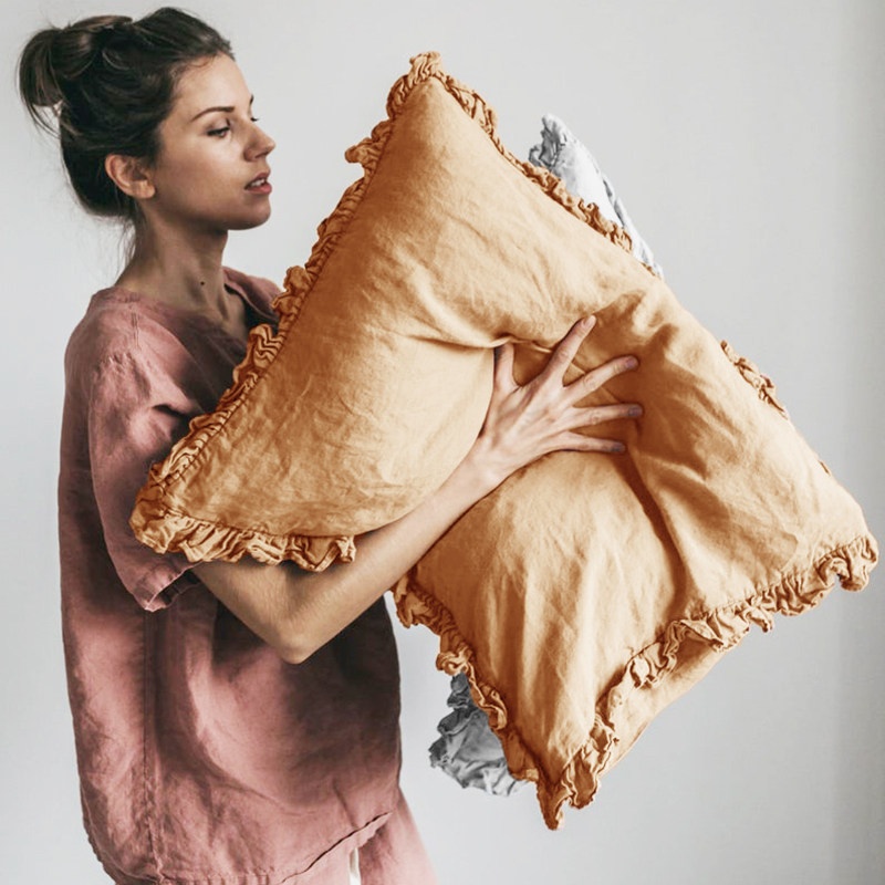 Linen Ruffled Pillowcase, picture 8 of 12