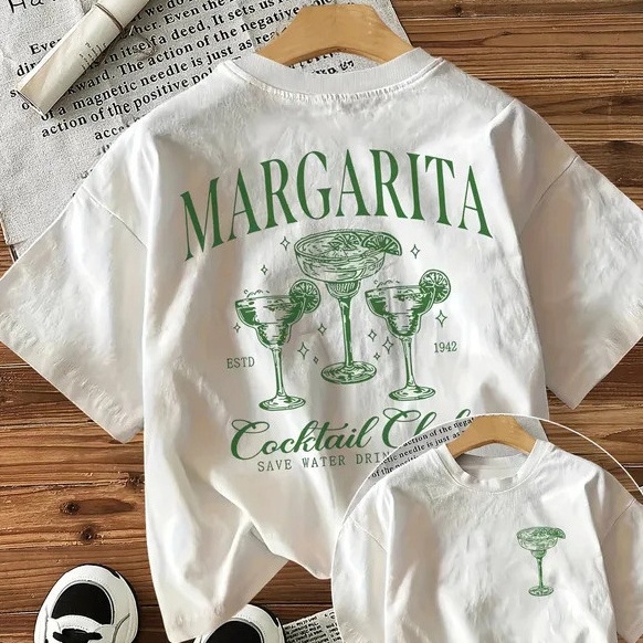 Loose Cotton Y2K Margarita Drink T-Shirts