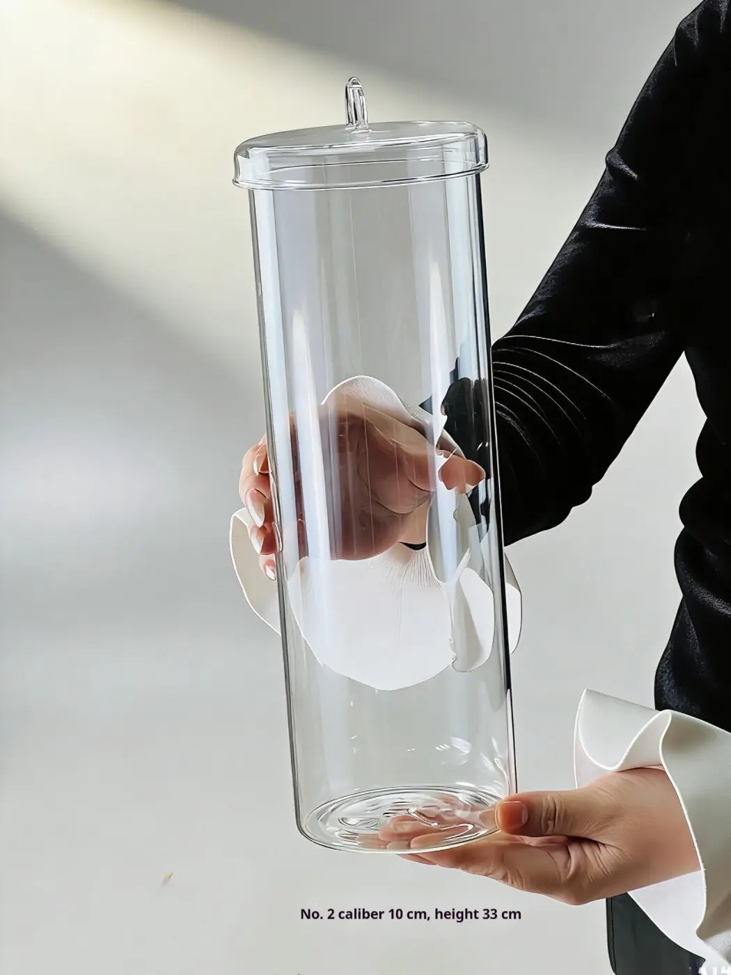 Foreign Trade European And American Style Transparent Glass Storage Jars
