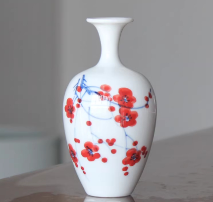 Decorative Tea Table Mini Blue-And-White Porcelain Vase, picture 6 of 12