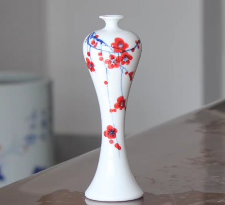 Decorative Tea Table Mini Blue-And-White Porcelain Vase, picture 5 of 12