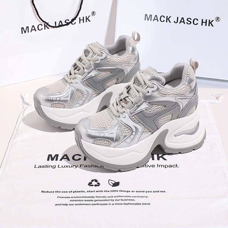 8CM Height-Boosting Casual Sports Shoes With Thick Sole