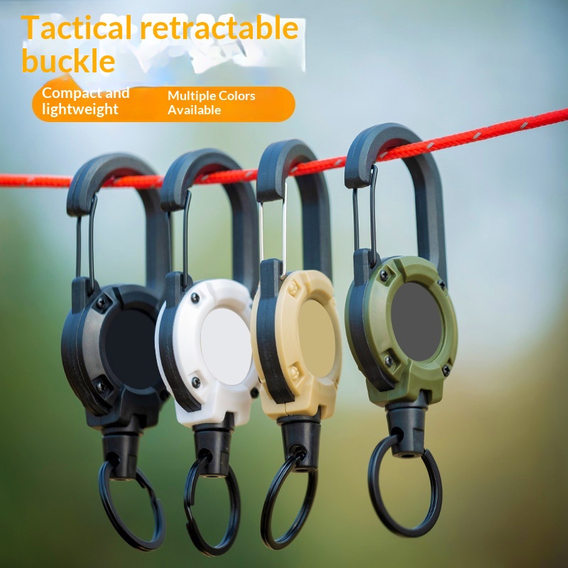Camping Tactical Carabiner Steel Wire Rope Climbing