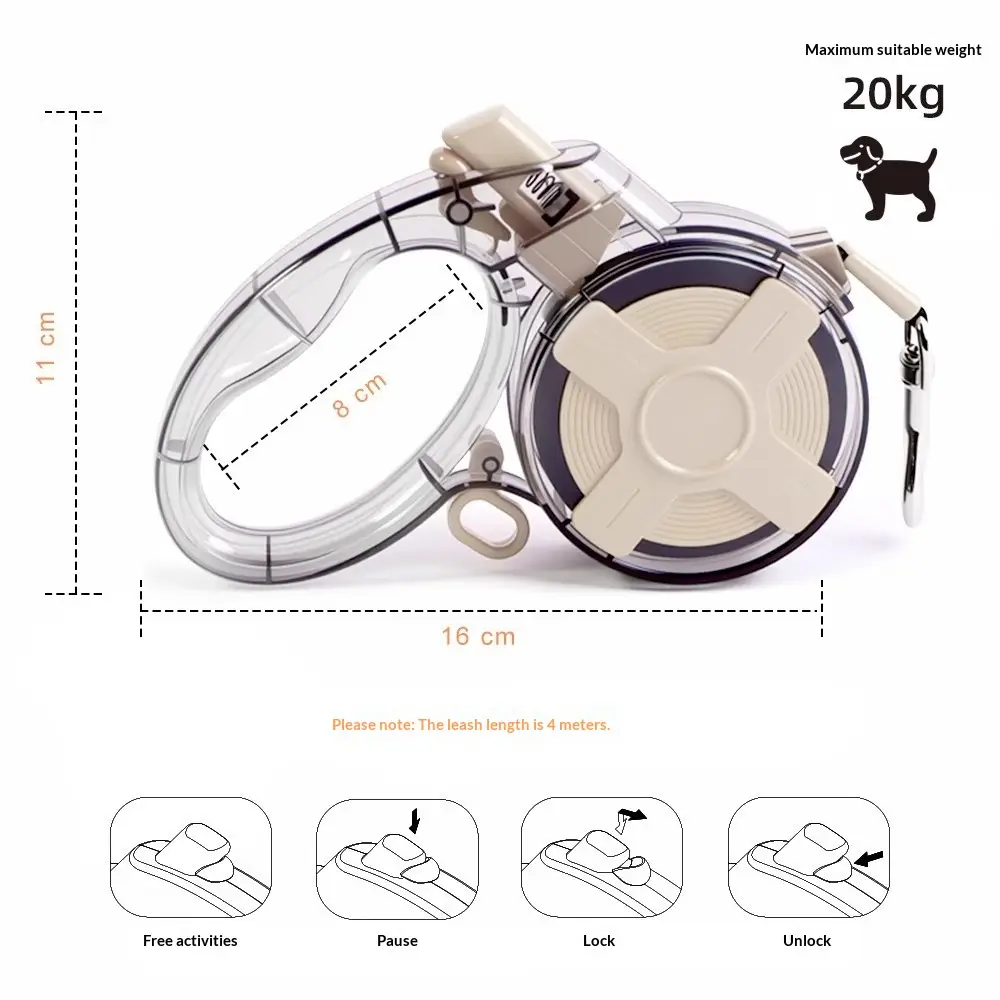 Automatic Retractable Dog Hand Holding Rope