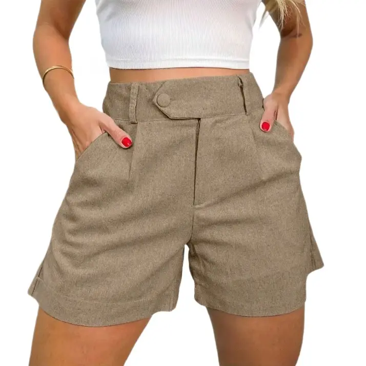 Women's Summer High-Waisted Slimming Breathable Artistic Casual Shorts