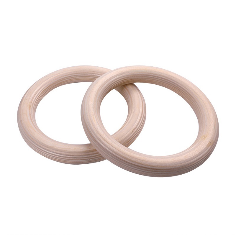 Birch Wood Gymnastics Rings, picture 2 of 4