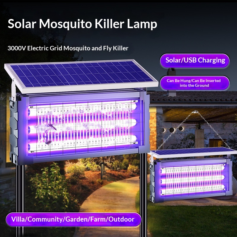 Solar-powered Outdoor Mosquito Killer Lamp
