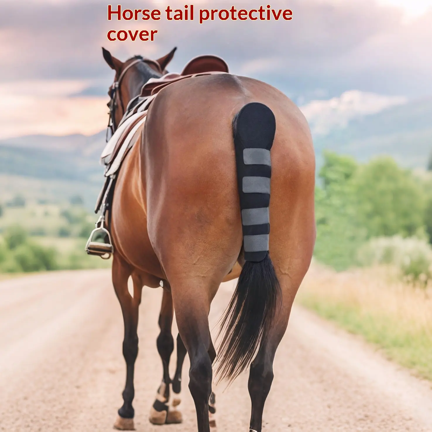 Horse-tail Protective Cover To Prevent Mosquito Bites