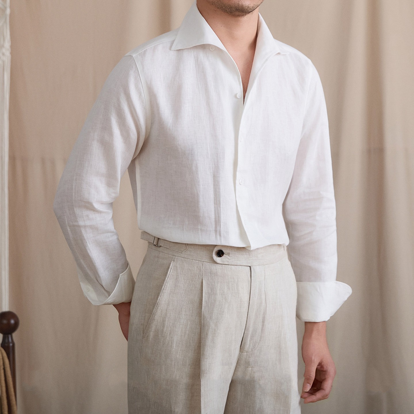 Long-Sleeve Linen Shirt, picture 3 of 5