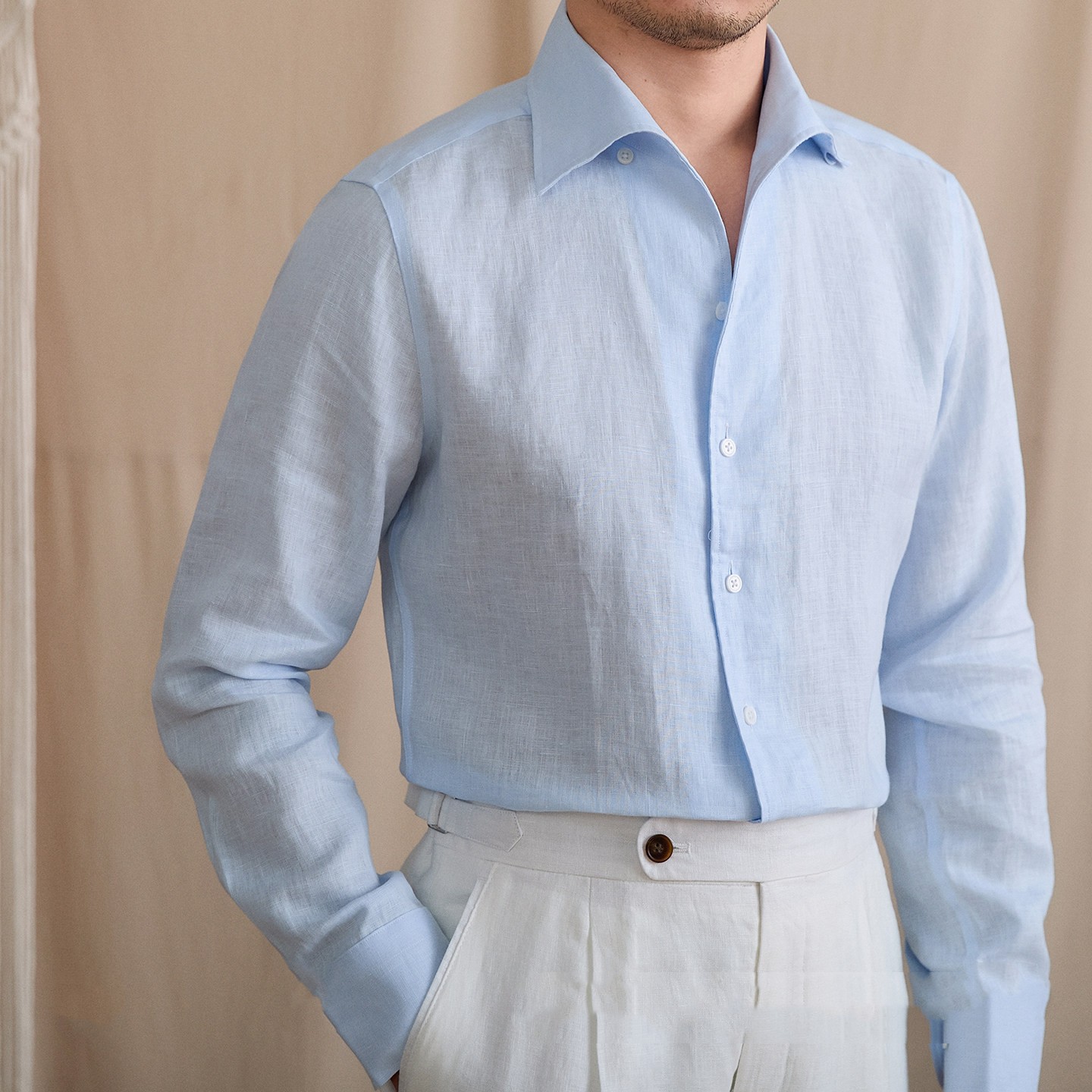Long-Sleeve Linen Shirt, picture 5 of 5